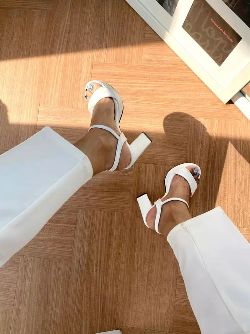 Button - Korean Women Fashion - #momslook - 1035 Sling Back Shoes Heel - 3