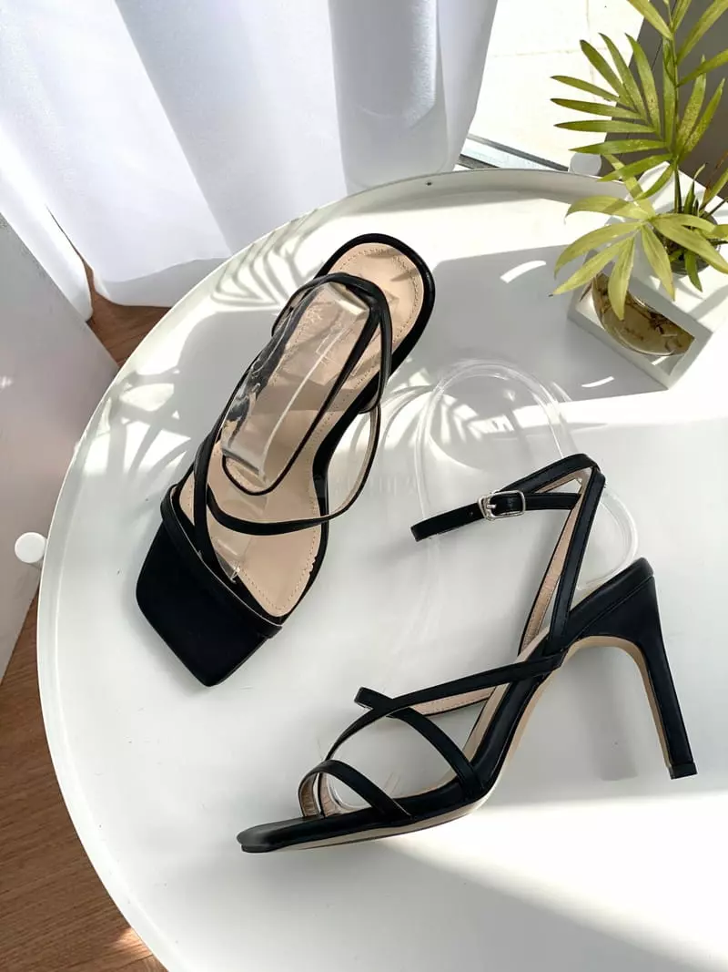 Button - Korean Women Fashion - #pursuepretty - 1009 Sandals Heel - 2
