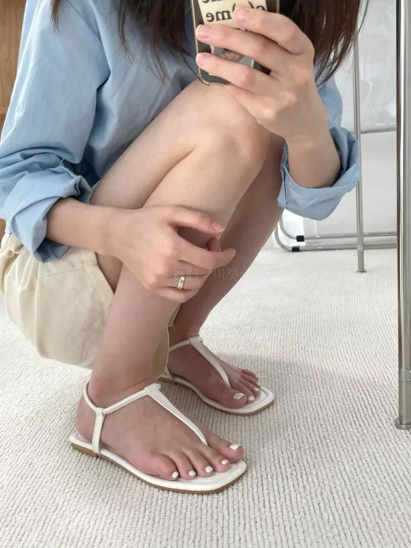 Button - Korean Women Fashion - #romanticstyle - K0032 Sandals