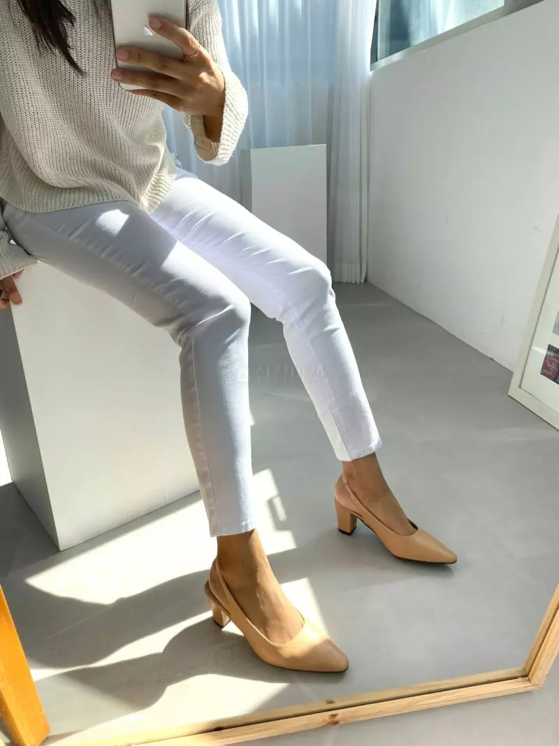 Button - Korean Women Fashion - #thatsdarling - 2108 Madelline Sling Back Shoes - 3