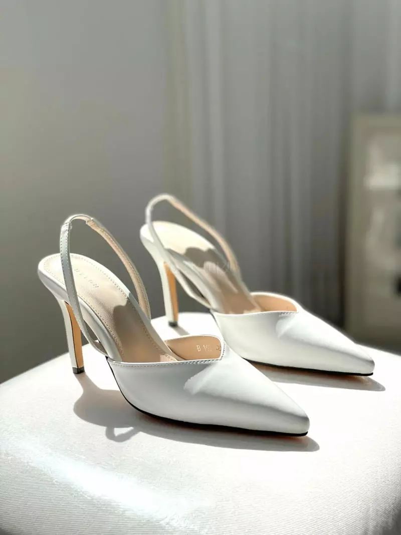 Button - Korean Women Fashion - #thelittlethings - 193 Sling Back Shoes Heel - 3