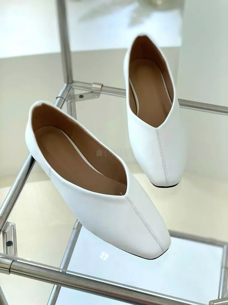 Button - Korean Women Fashion - #vintagekidsstyle - 2021 Stitch Square Flats - 3
