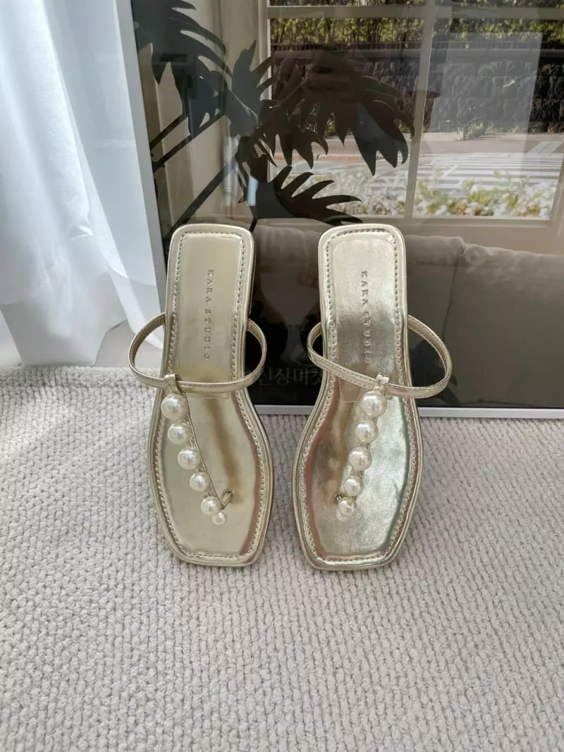 Button - Korean Women Fashion - #womensfashion - 5387 Pearl Sandals