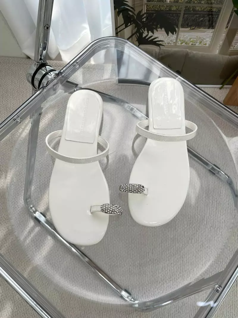 Button - Korean Women Fashion - #womensfashion - 2130 Cubic Flip-Flops - 2