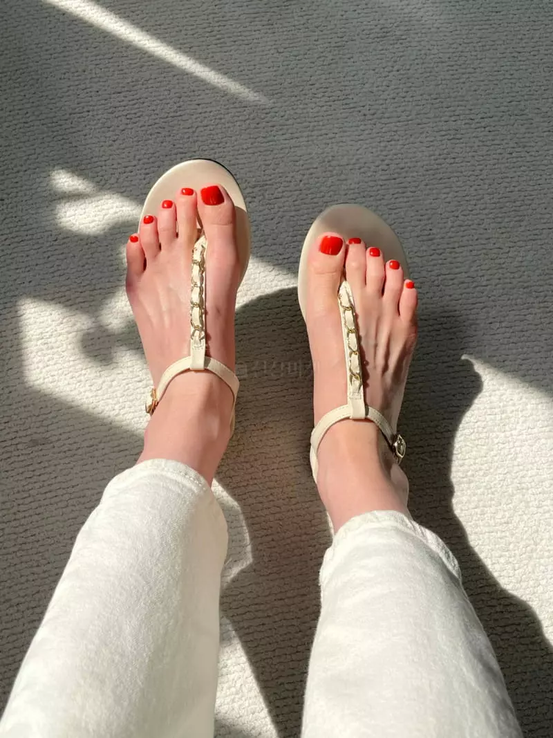 Button - Korean Women Fashion - #womensfashion - 2126 T Strap Sandals - 2
