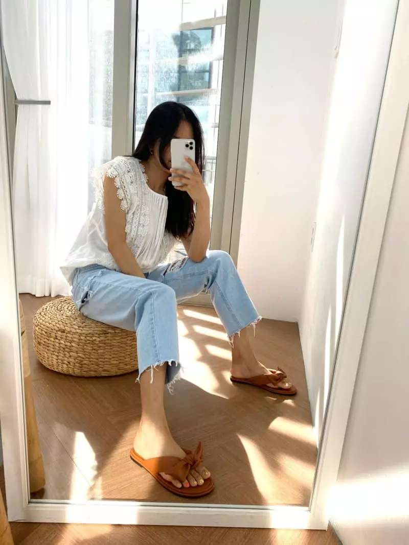 Button - Korean Women Fashion - #womensfashion - 2102 Rabbit Ribbon Slippers - 3