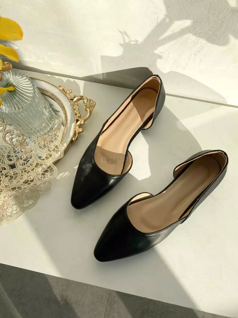 Button - Korean Women Fashion - #momslook - 2093 Inside Flats - 4