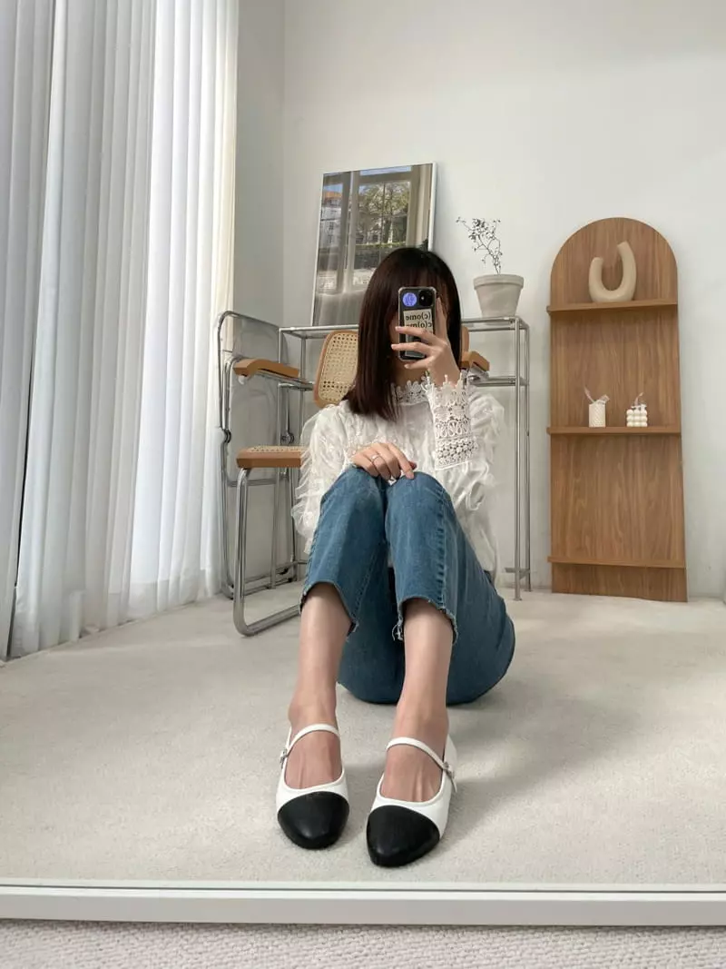 Button - Korean Women Fashion - #womensfashion - 2092 Lovely Flats