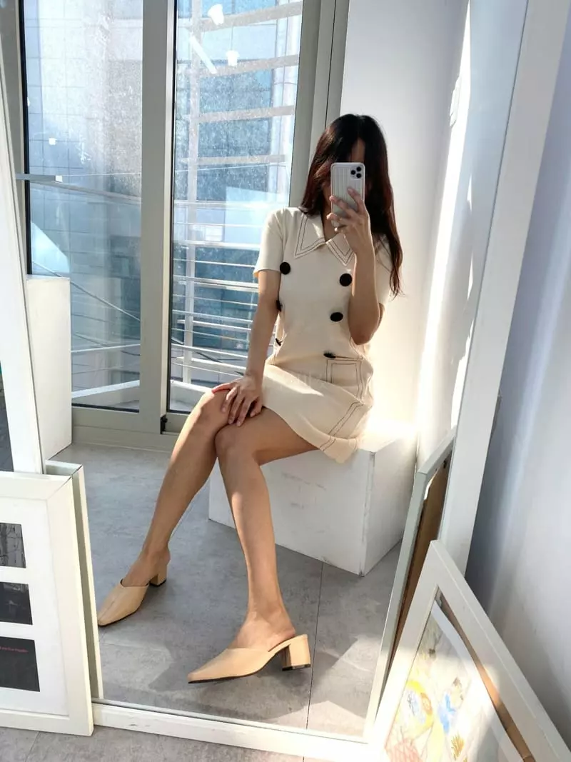 Button - Korean Women Fashion - #womensfashion - 2088Slippers