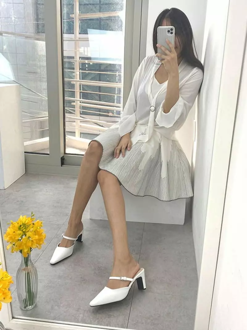 Button - Korean Women Fashion - #womensfashion - 2084 Slim Slippers