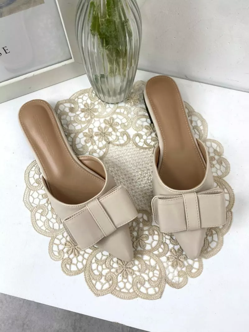 Button - Korean Women Fashion - #momslook - 2070 Cuty Ribbon Bloafer - 4