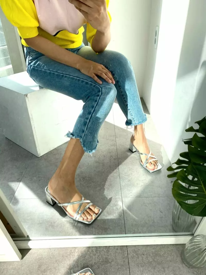 Button - Korean Women Fashion - #womensfashion - 2059 Squaer Slippers - 3