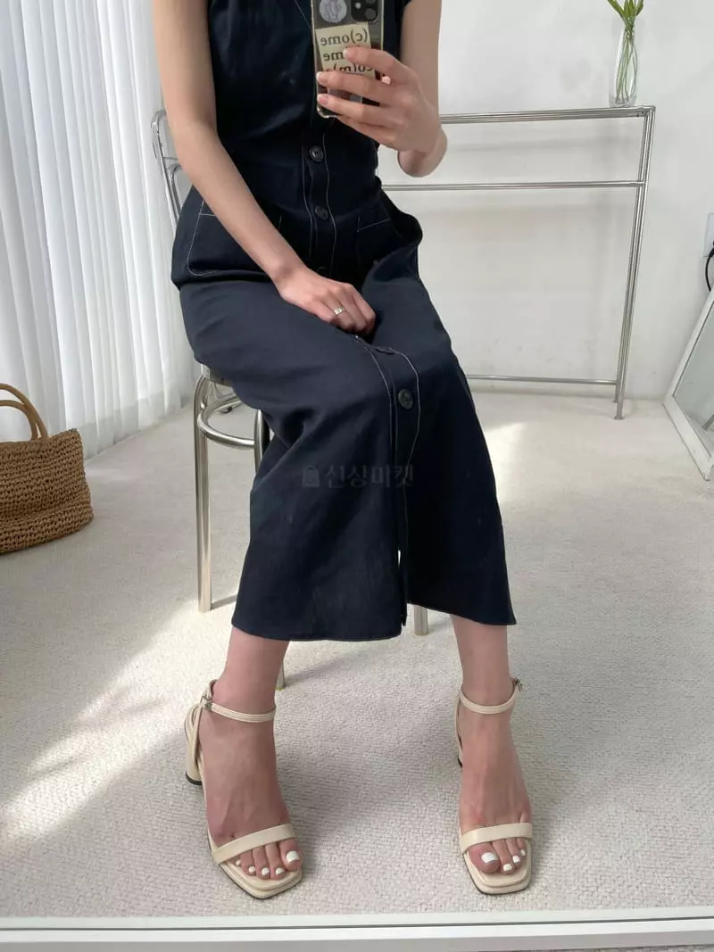 Button - Korean Women Fashion - #womensfashion - 1060 Sandals Heel - 3