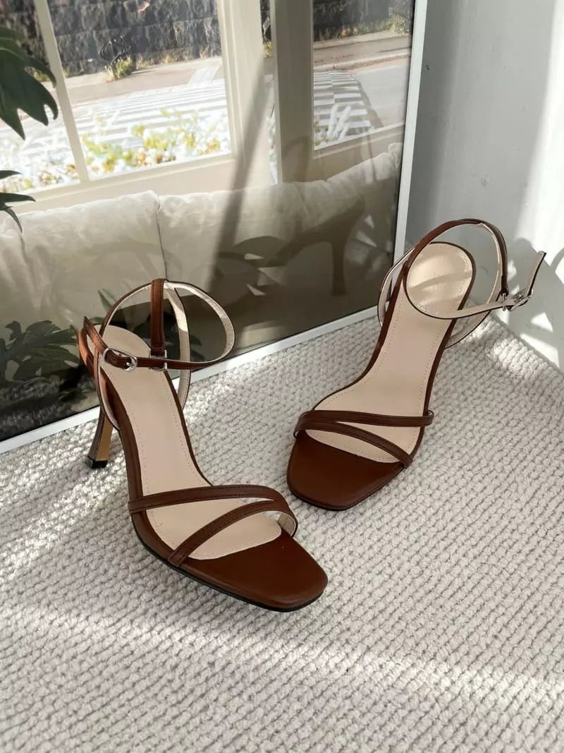 Button - Korean Women Fashion - #momslook - 1059 Sandals Heel - 4