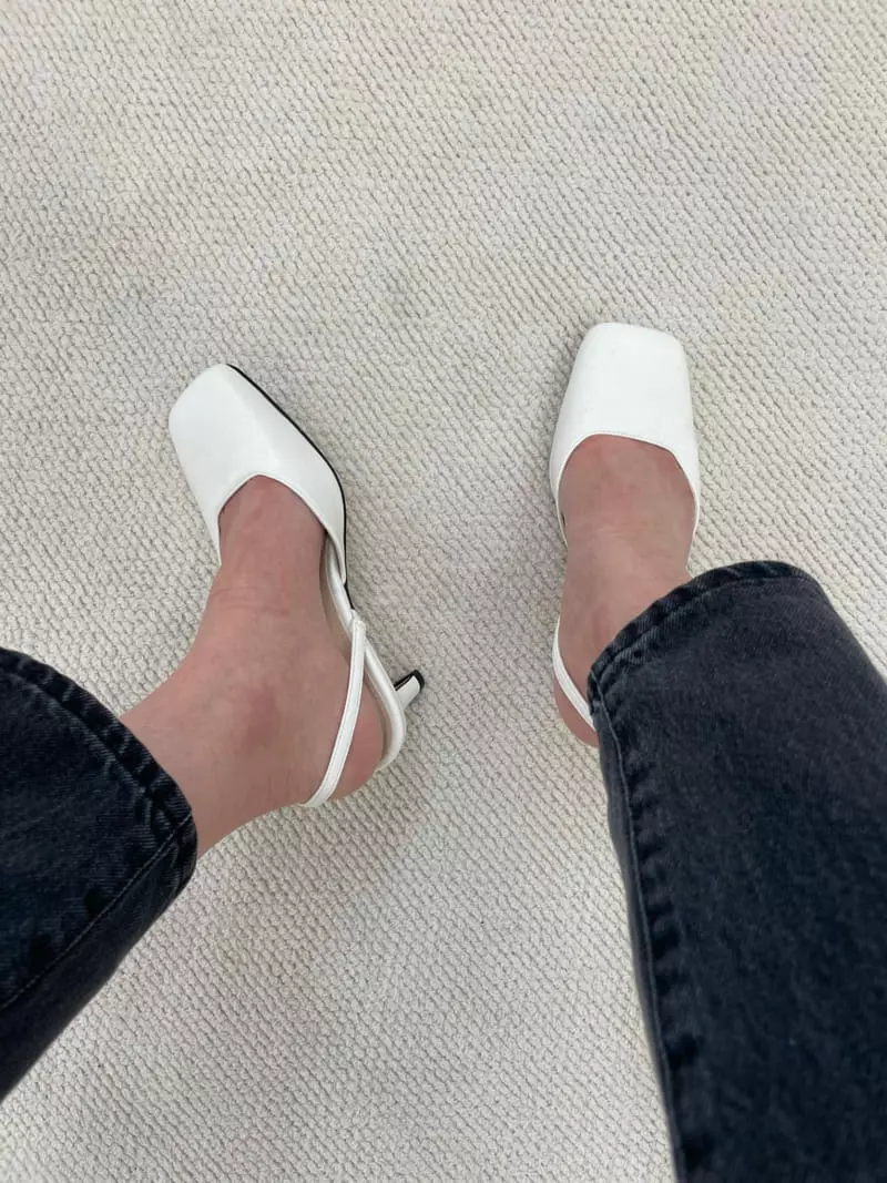 Button - Korean Women Fashion - #womensfashion - 1058 Sling Back Shoes Heel - 3