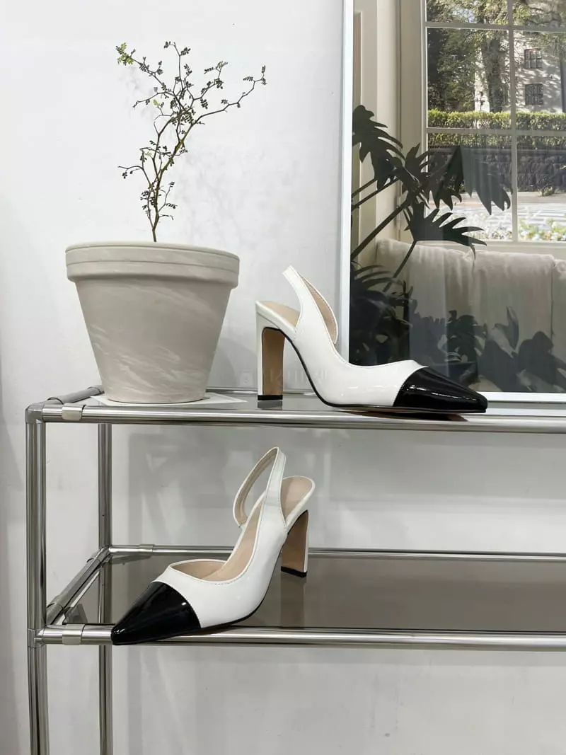 Button - Korean Women Fashion - #womensfashion - 1057 Sling Back Shoes Heel - 2