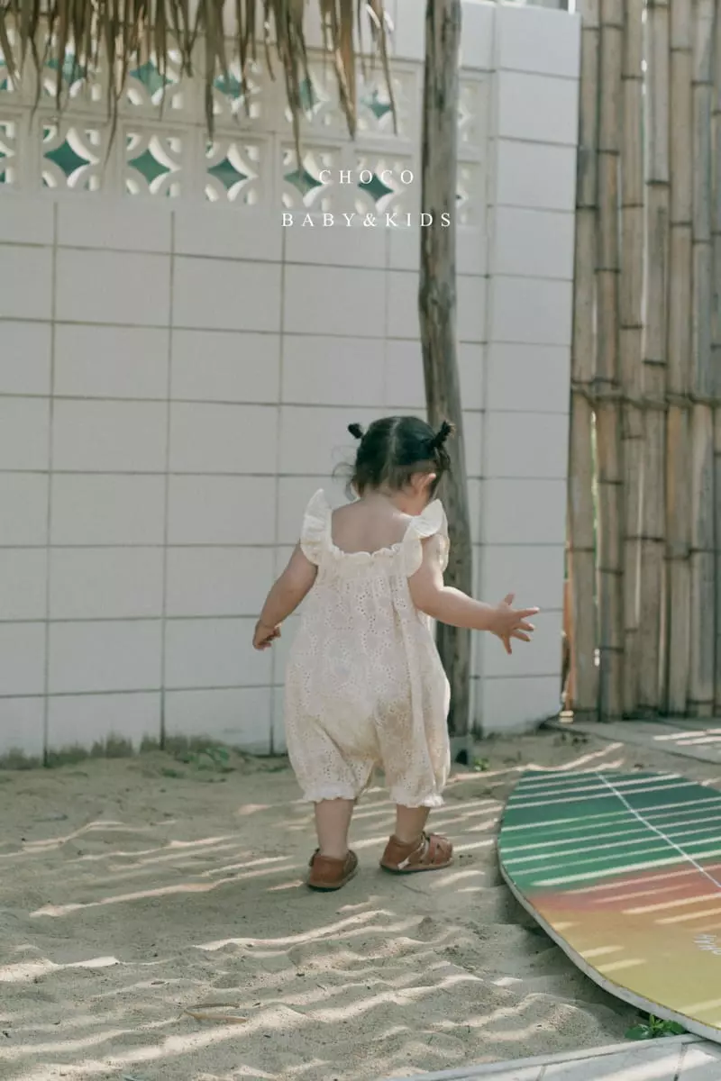 Choco bebe - Korean Baby Fashion - #babyfashion - Heart Embroidery Bodysuit - 3