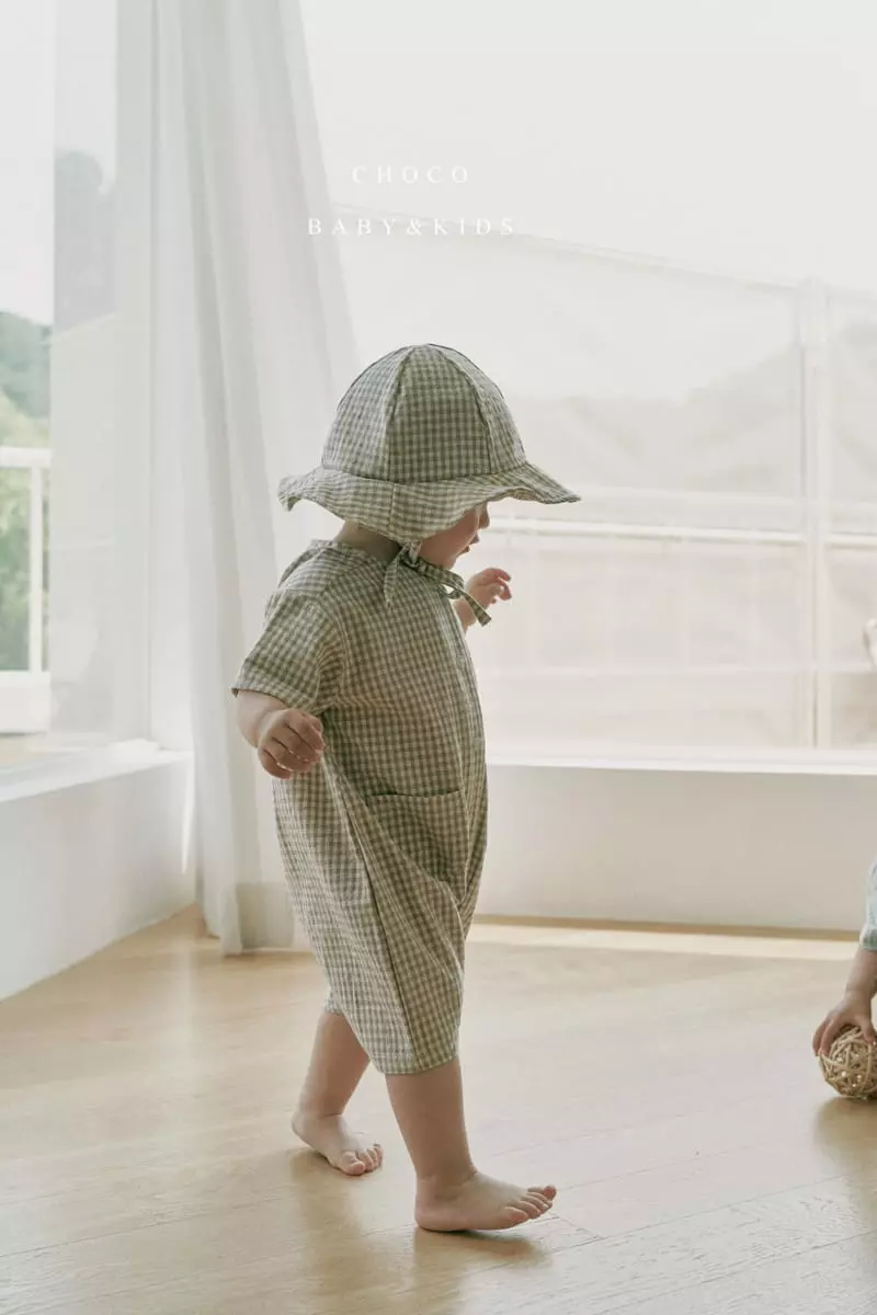 Choco bebe - Korean Children Fashion - #kidzfashiontrend - Gurmi Check String Bucket Hat - 4