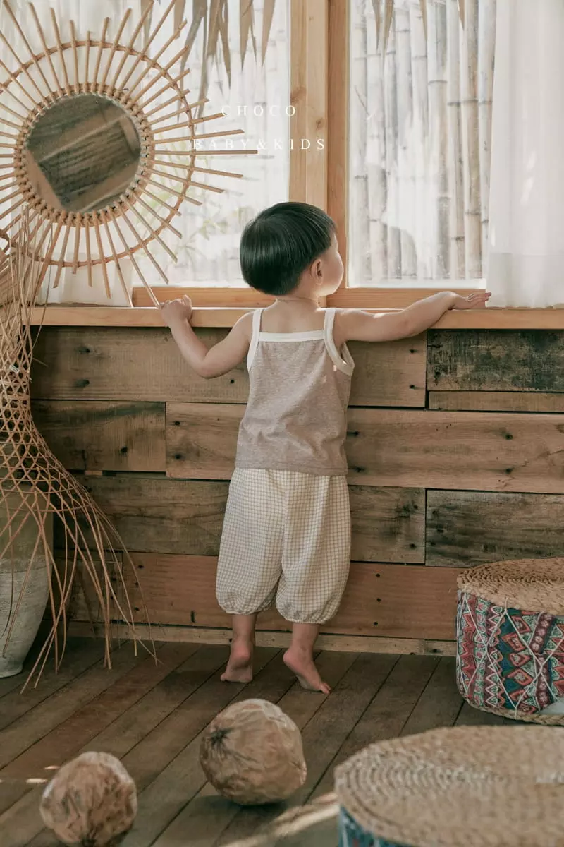 Choco bebe - Korean Children Fashion - #childrensboutique - Sky Check Check Pants - 9