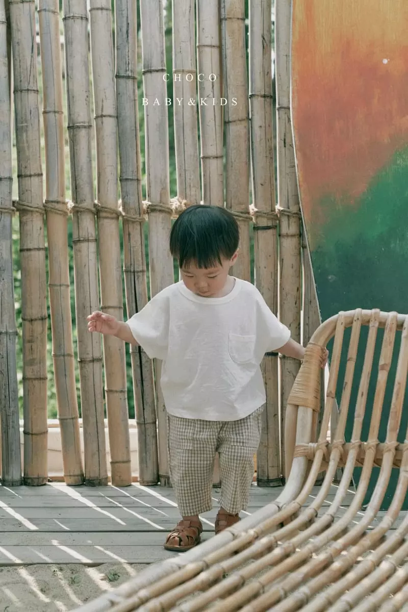 Choco bebe - Korean Children Fashion - #childrensboutique - Gurmi Check Pocket Pants - 8