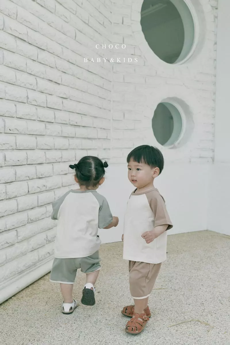 Choco bebe - Korean Children Fashion - #fashionkids - Boodle Raglan Top Bottom Set - 9