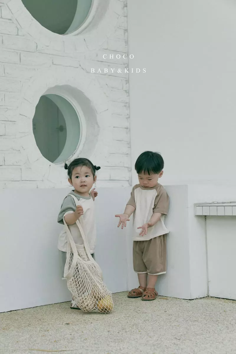 Choco bebe - Korean Children Fashion - #kidsstore - Boodle Raglan Top Bottom Set - 11