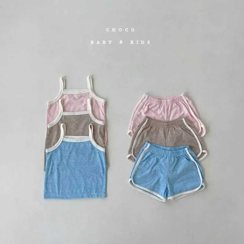 Choco bebe - Korean Children Fashion - #kidzfashiontrend - Lala Sleeveless Top Bottom Set - 11