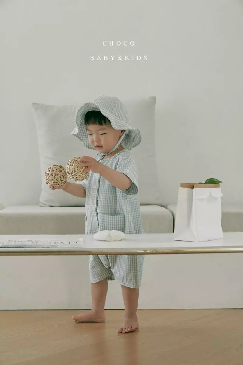 Choco bebe - Korean Children Fashion - #littlefashionista - Gurmi Check String Bucket Hat - 5