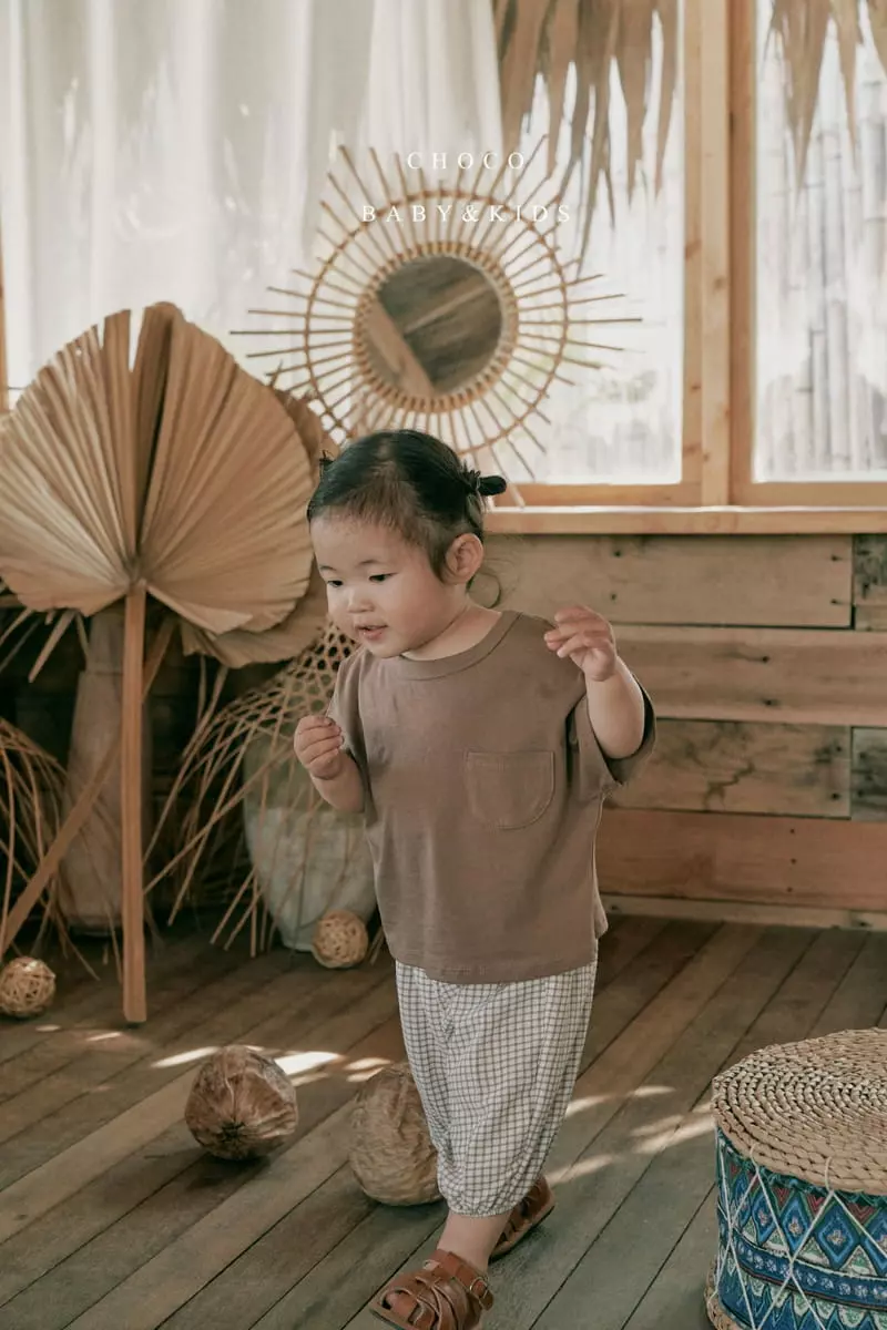 Choco bebe - Korean Children Fashion - #littlefashionista - Sky Check Check Pants