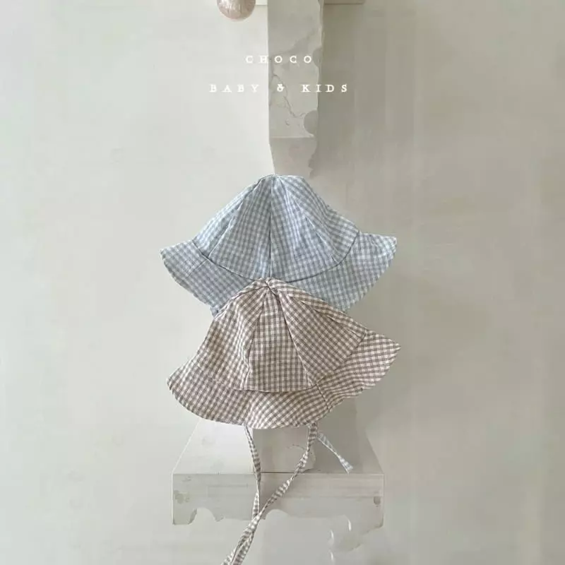 Choco bebe - Korean Children Fashion - #magicofchildhood - Gurmi Check String Bucket Hat - 6