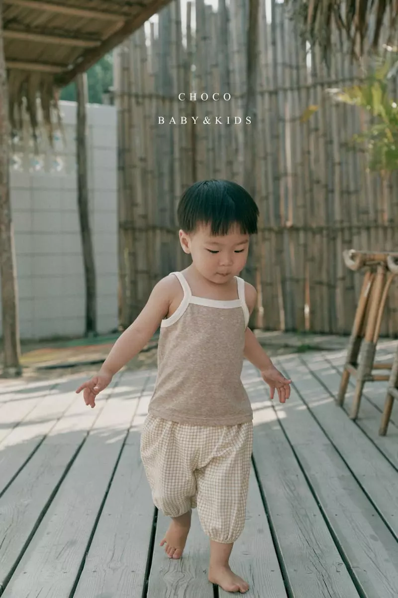 Choco bebe - Korean Children Fashion - #minifashionista - Sky Check Check Pants - 3