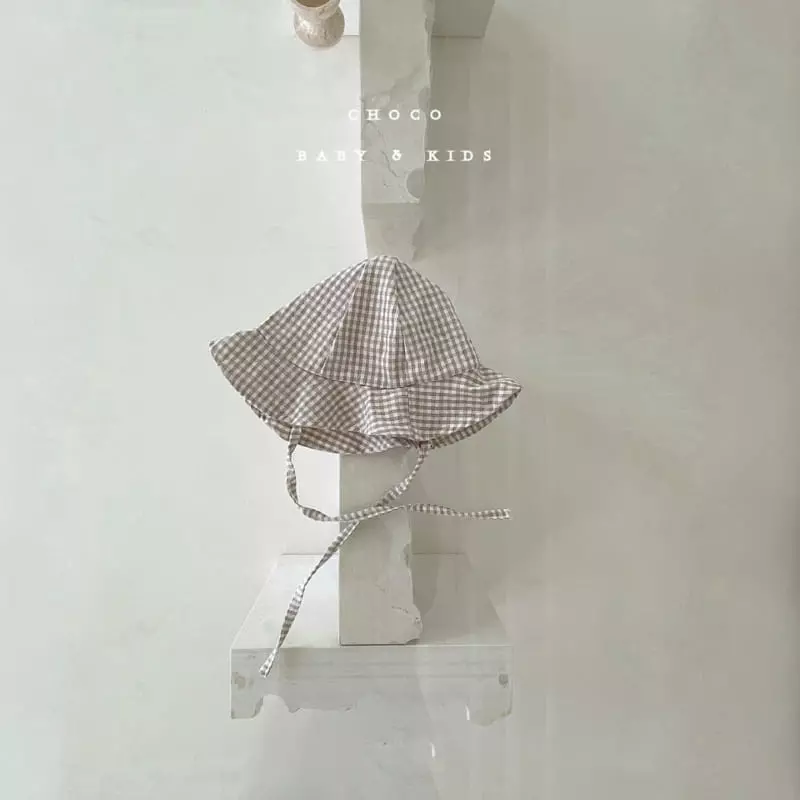 Choco bebe - Korean Children Fashion - #prettylittlegirls - Gurmi Check String Bucket Hat - 8