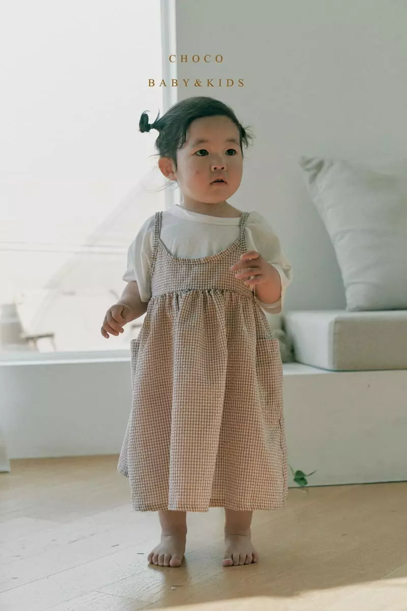 Choco bebe - Korean Children Fashion - #prettylittlegirls - Banban Sleeveless Pocket One-piece - 5