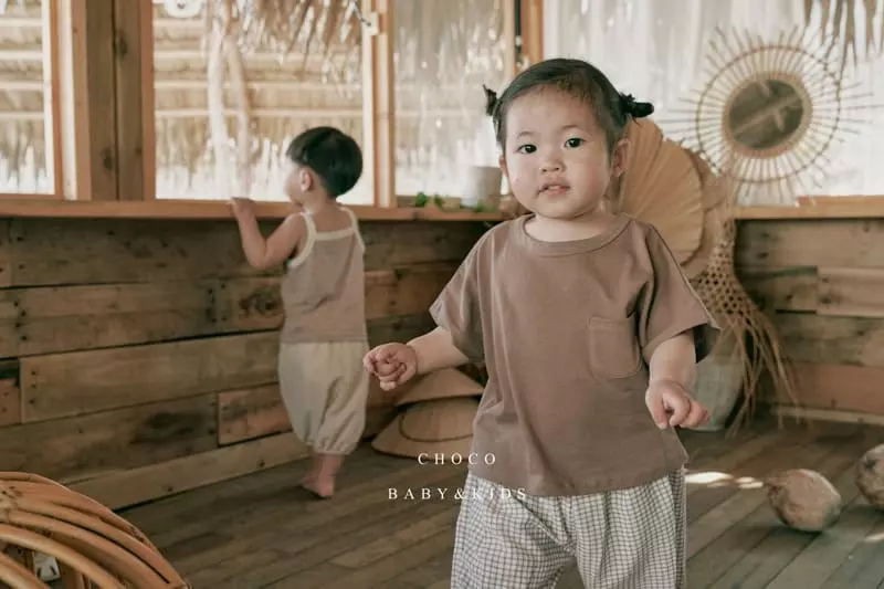 Choco bebe - Korean Children Fashion - #stylishchildhood - Sky Check Check Pants - 7