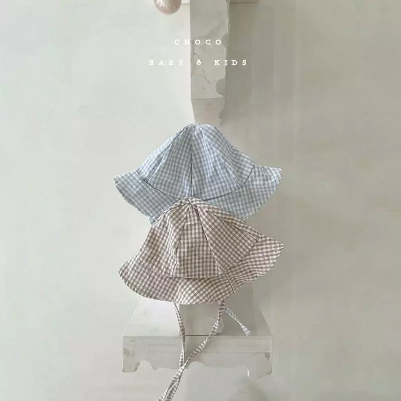 Choco bebe - Korean Children Fashion - #todddlerfashion - Gurmi Check String Bucket Hat - 9