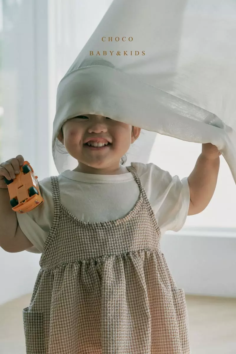 Choco bebe - Korean Children Fashion - #toddlerclothing - Banban Sleeveless Pocket One-piece - 7