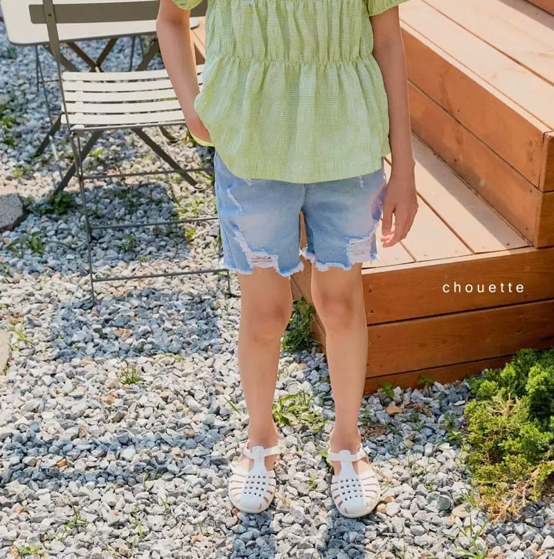 Chouette - Korean Children Fashion - #childofig - Denim Shorts - 11