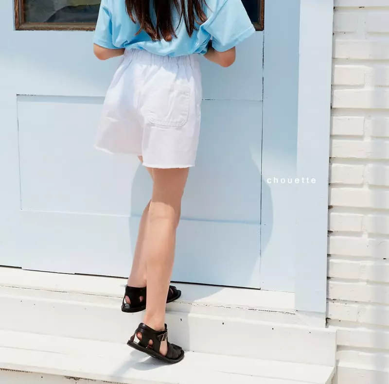 Chouette - Korean Children Fashion - #childrensboutique - White Wrap Shorts - 4