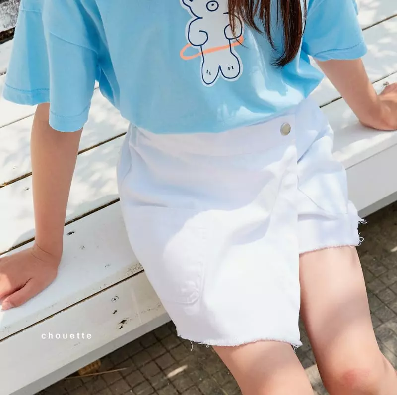 Chouette - Korean Children Fashion - #fashionkids - White Wrap Shorts - 6