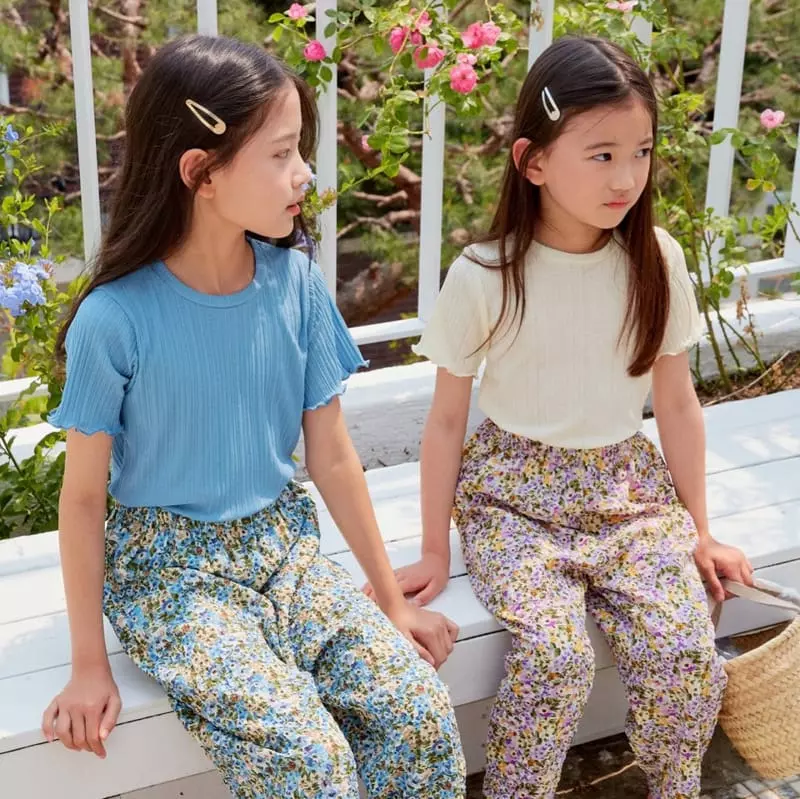Chouette - Korean Children Fashion - #littlefashionista - Pleats Rib Tee