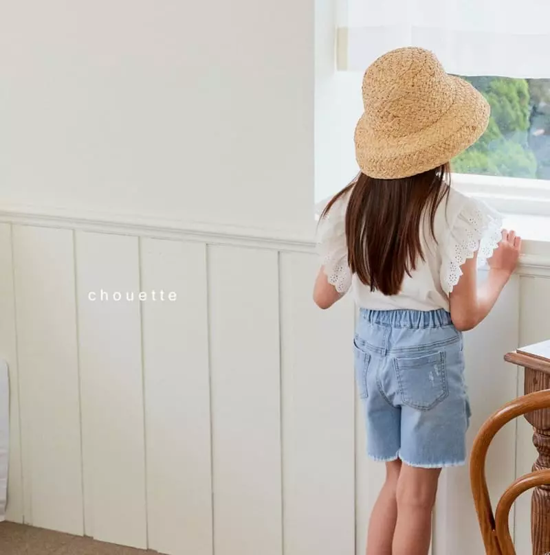 Chouette - Korean Children Fashion - #minifashionista - Denim Shorts - 8