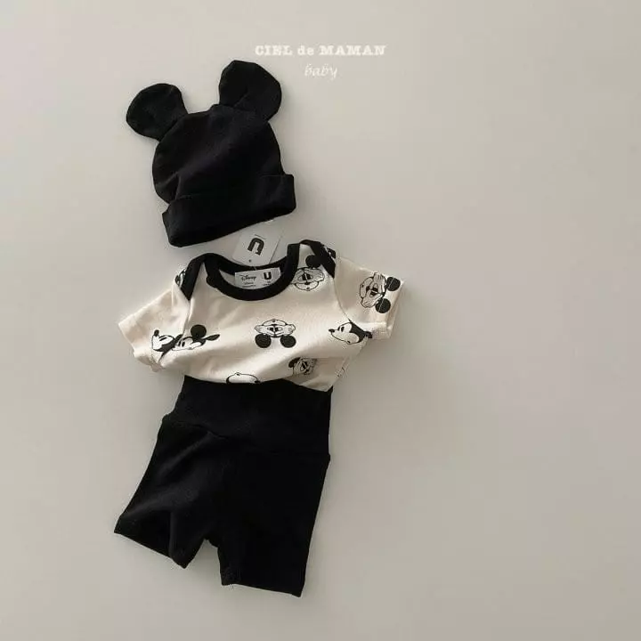 Ciel De Maman - Korean Baby Fashion - #babyboutique - Ang MK Bodysuit with Leggings Hat Bebe - 6