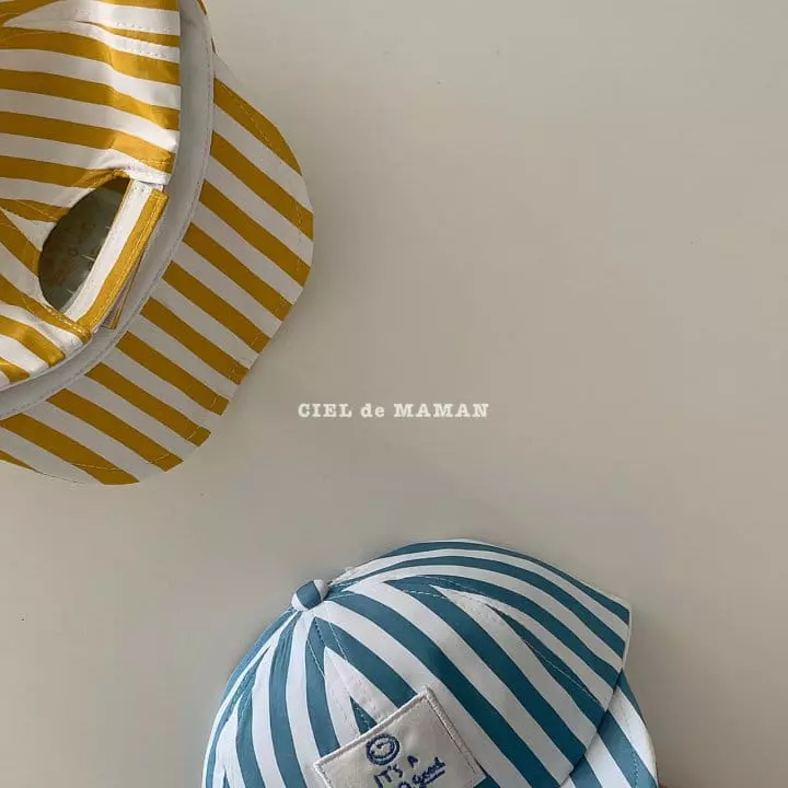 Ciel De Maman - Korean Baby Fashion - #babyboutique - Bebe Stripes Cap - 5