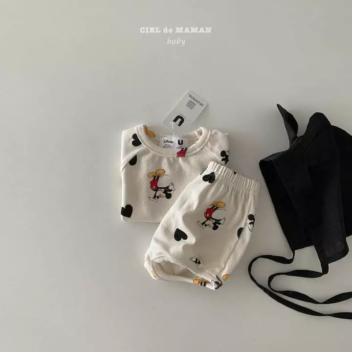 Ciel De Maman - Korean Baby Fashion - #babyboutiqueclothing - Love MK Top Bottom Set Bebe - 7