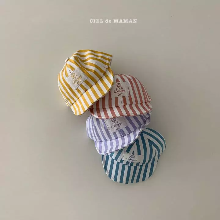 Ciel De Maman - Korean Baby Fashion - #babyboutiqueclothing - Bebe Stripes Cap - 7