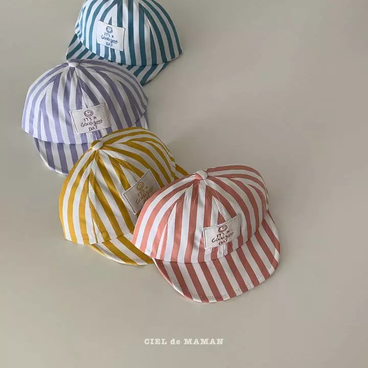 Ciel De Maman - Korean Baby Fashion - #babyclothing - Bebe Stripes Cap - 8