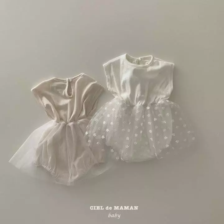 Ciel De Maman - Korean Baby Fashion - #babyoninstagram - Tinker Bell One-piece Bebe - 2
