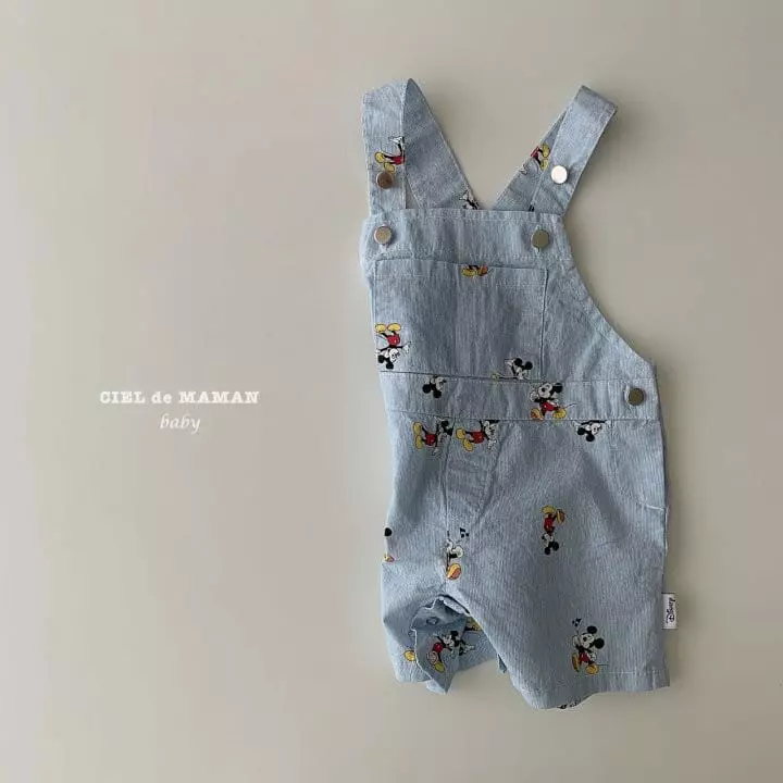 Ciel De Maman - Korean Baby Fashion - #babyoninstagram - MK Stripes Dungarees