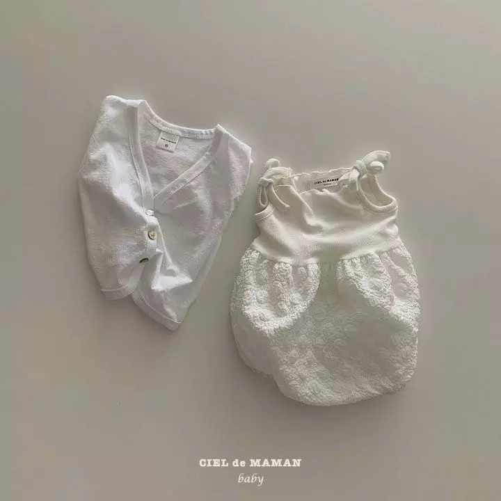 Ciel De Maman - Korean Baby Fashion - #babyootd - Bubble Sleeveless Bodysuit Bebe - 5