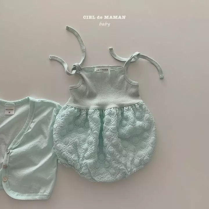 Ciel De Maman - Korean Baby Fashion - #babyoutfit - Bubble Sleeveless Bodysuit Bebe - 6